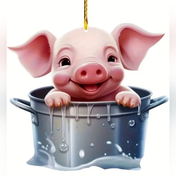 Accessories - NEW 2D Acrylic Bucket Piglet